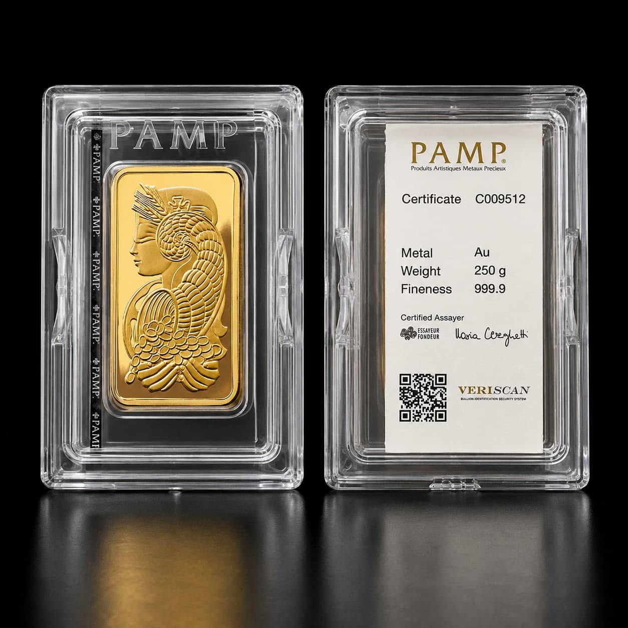 Gold bar, 250 g, 999.9 fine