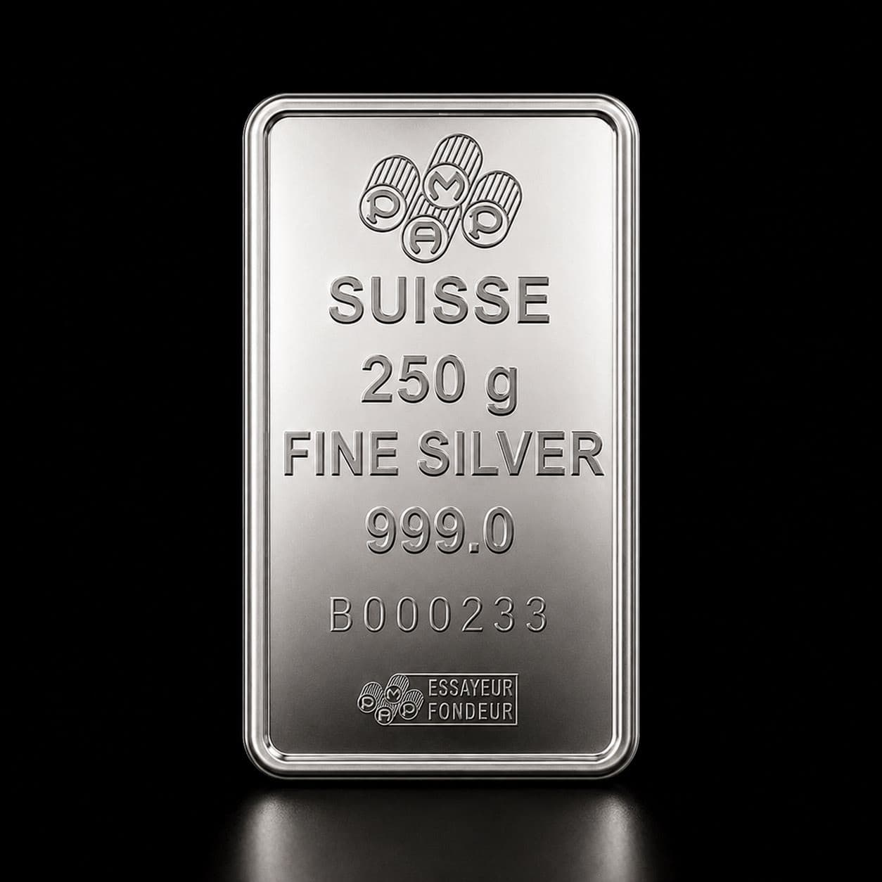 Silver bar, 250 g, 999 fine