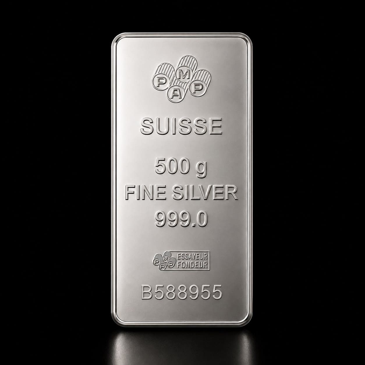 Silver bar, 500 g, 999 fine