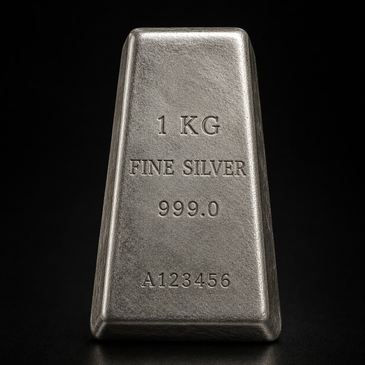 Silver cast bar, 1 kg, 999 fine